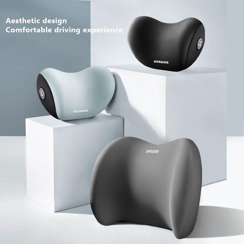 1Pc Memory Foam Car Neck Pillow Protective Lumbar Back Support Breathable Car Headrest Cushion Relieve Stress Car Seat Pillow