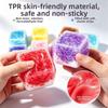 Anxiety Relief Squeezed Cube Crunchy TPR Fidget Toy Kids Toy Handmade Ball  for Kids Adults