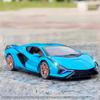 New 1:24 Lamborghini Sian FKP 37 Car Sports Car Model Diecast Sound Super Racing Car Lifting Tail Wing Hot Sale Wheels Children Boys Gift
