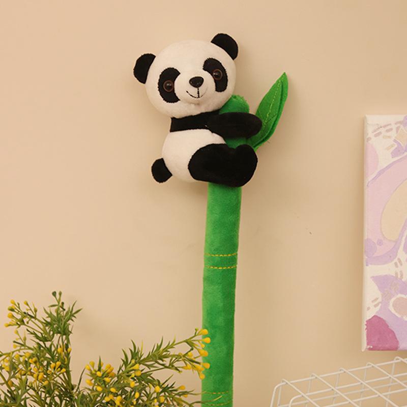 Creative and Cute Bamboo Panda Doll Giant Panda Massage Beating Plush Doll Toy Travel Commemoration