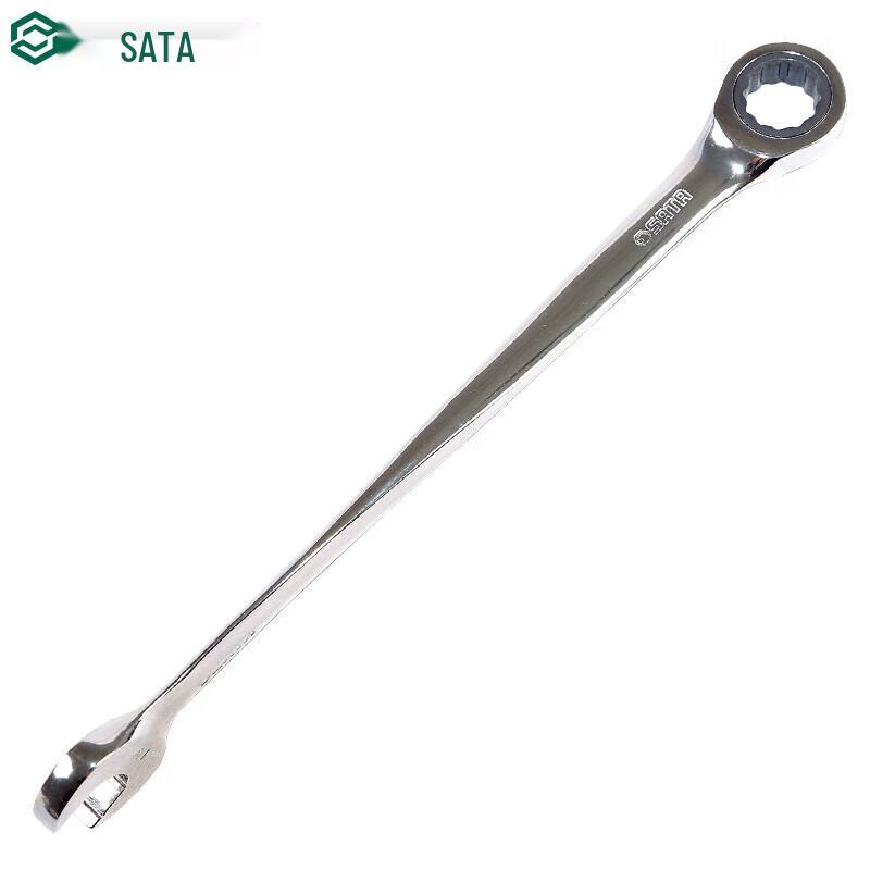 SATA Extended X-Handle Dual-Purpose Ratchet Wrench 14mm