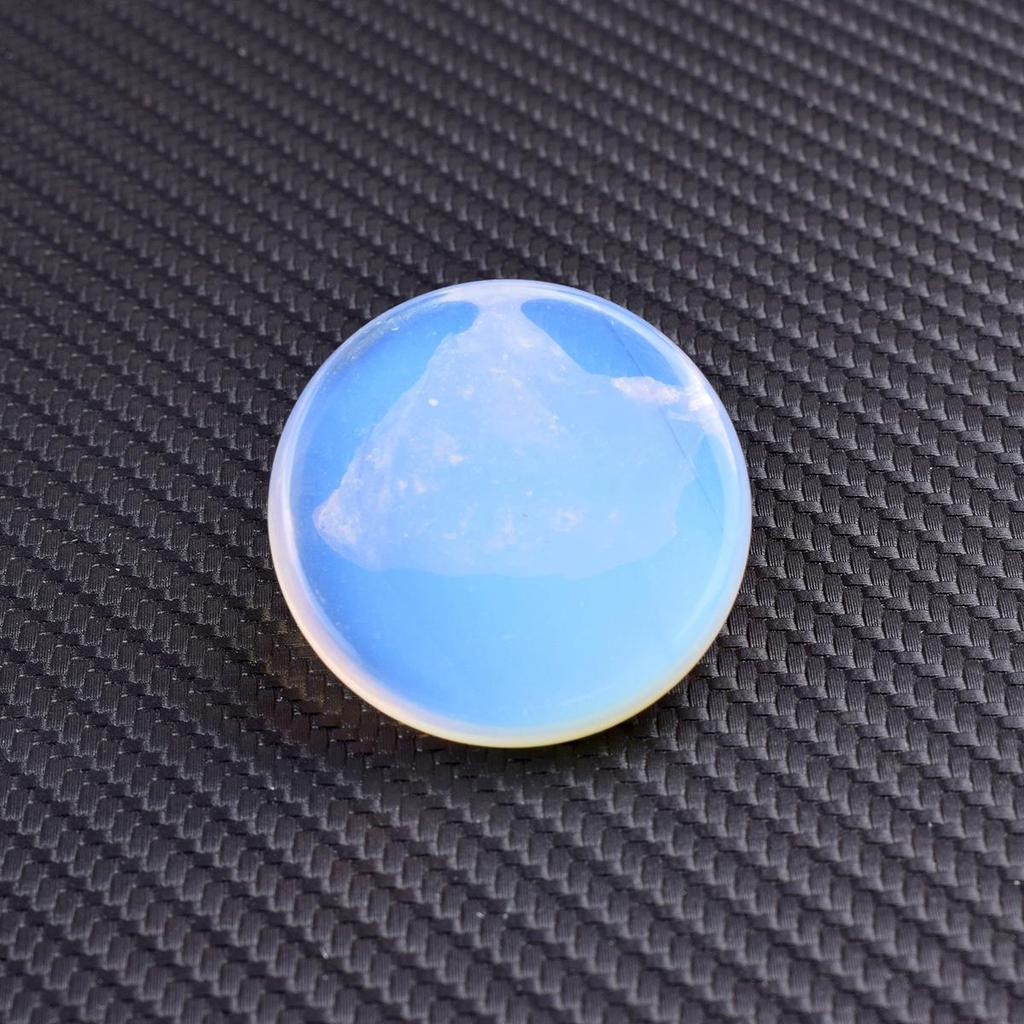 Natürliches 4cm rundes Kristall-Scheibe - Roher Energie-Stein für DIY-Gravur, Beliebtes Ornament