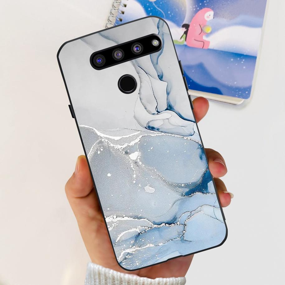 For LG V50 ThinQ 5G Case LM-V500EM Phone Cover Fashion Flower Butterfly Soft Silicone Back Cover For LG V40 V50s Thinq 5G Bumper