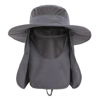 Sun Hat UV Protection Cap Wide Brim Nylon Breathable Quick Dry UPF 50+ Fishing Hat with Removable