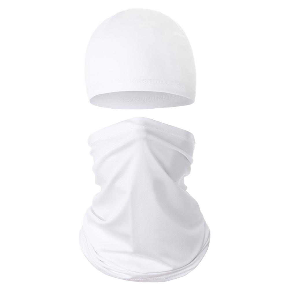 Breathable Summer Sun Protection Cycling Skull Cap & Multifunctional Ice Silk Headscarf