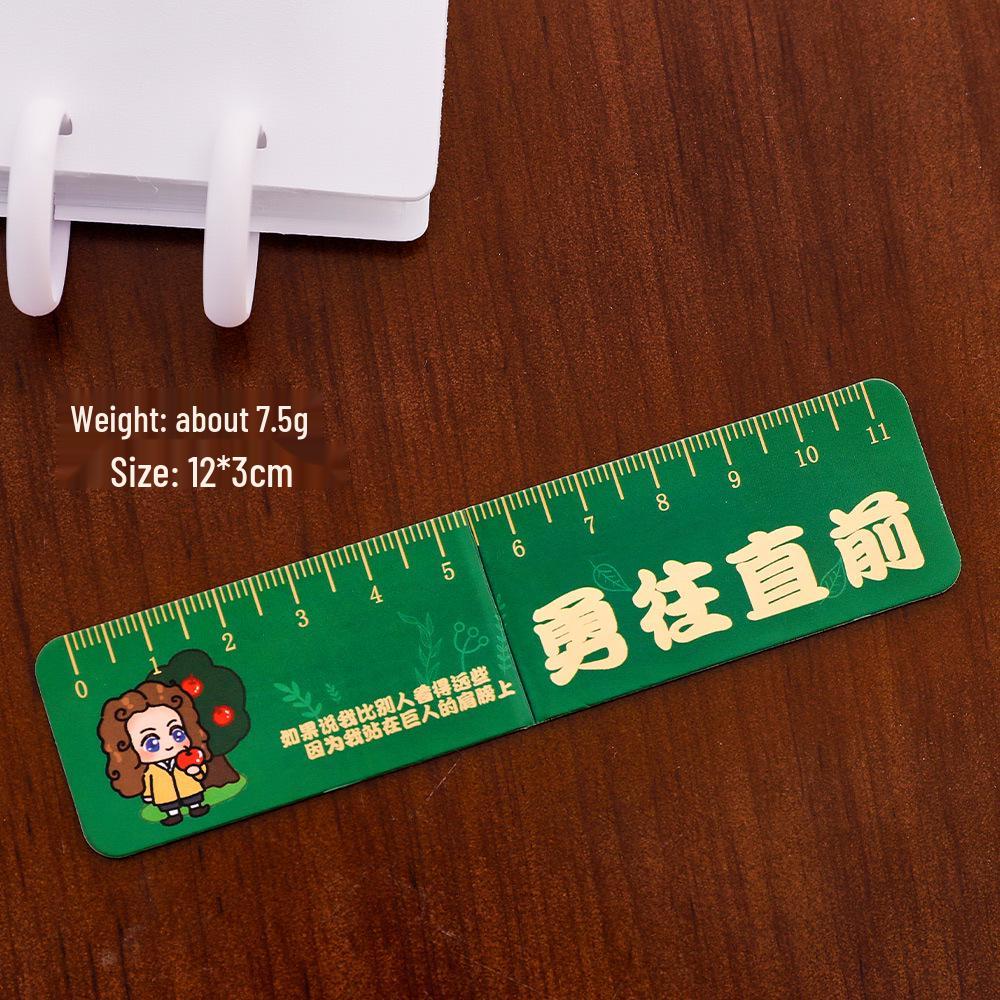 Cartoon Celebrity Magnetic Bookmark Ruler with Inspirational Text 6*3 cm