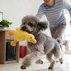 Pet Toy with Soft Plush Fabric Bite-Resistant Chew Toy Built-in Sound Design Yellow Duck Shape Dog Toy for Puppy Adult Dog