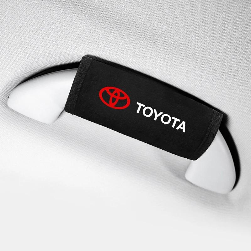 Toyota 2026 Novas Calotas Capa de Maçaneta de Porta de Carro Capas Macias de Pelúcia para Maçaneta de Porta de Carro Suporte de Teto de Carro Proteção F Adesivo de Carro