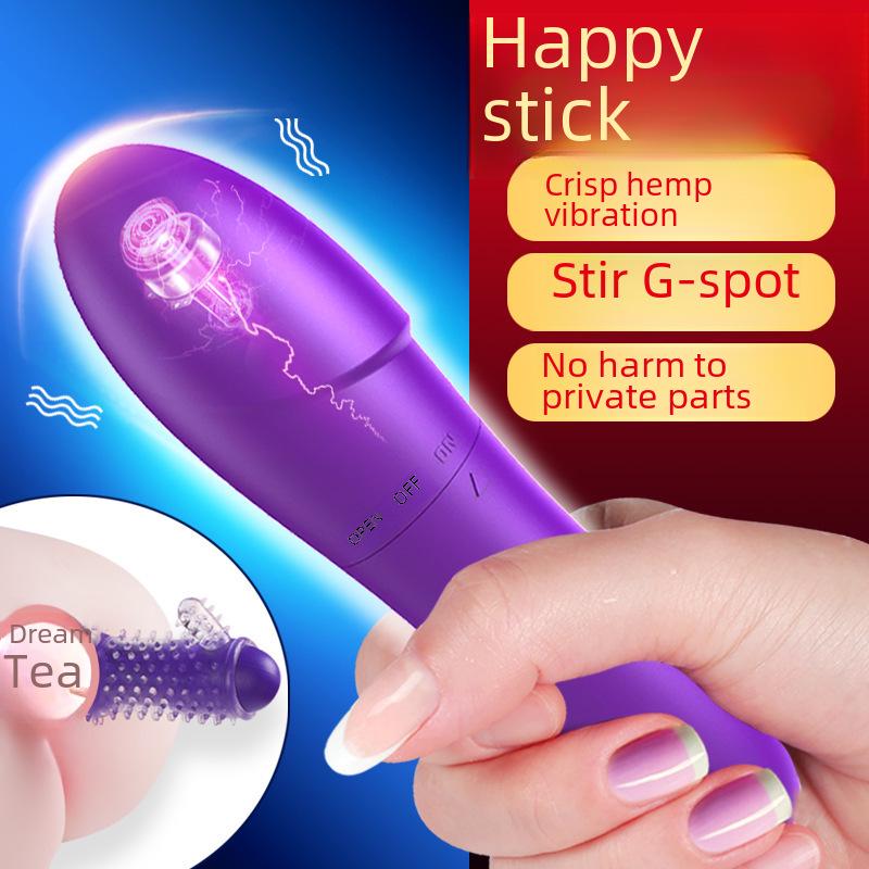 Silky Smooth Joy Stick: Portable Vibrator for Female Masturbation and Pleasure