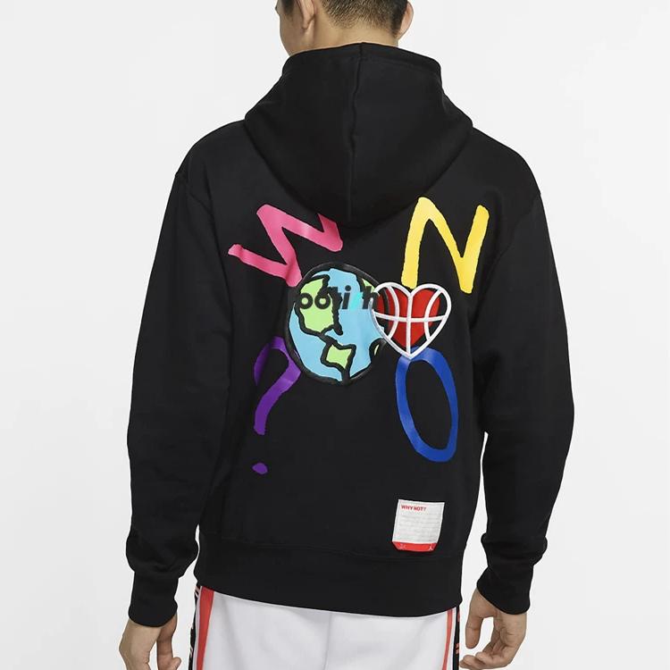 Jordan Why Not Felpa con Cappuccio Pullover Uomo Felpa Nera CW4255-010