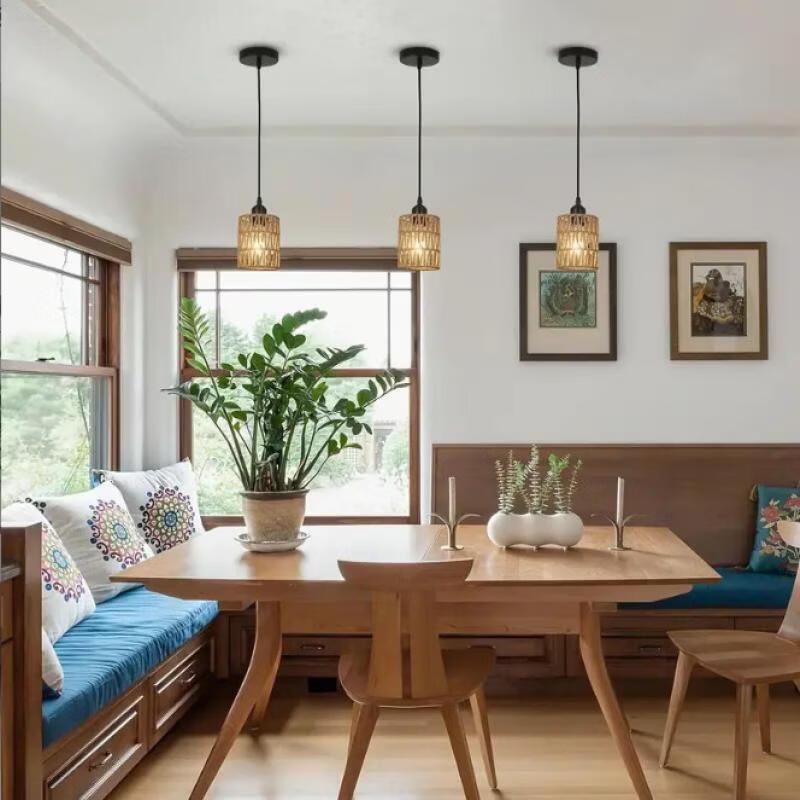 Oeny Woven Rope Single Head Ceiling Light