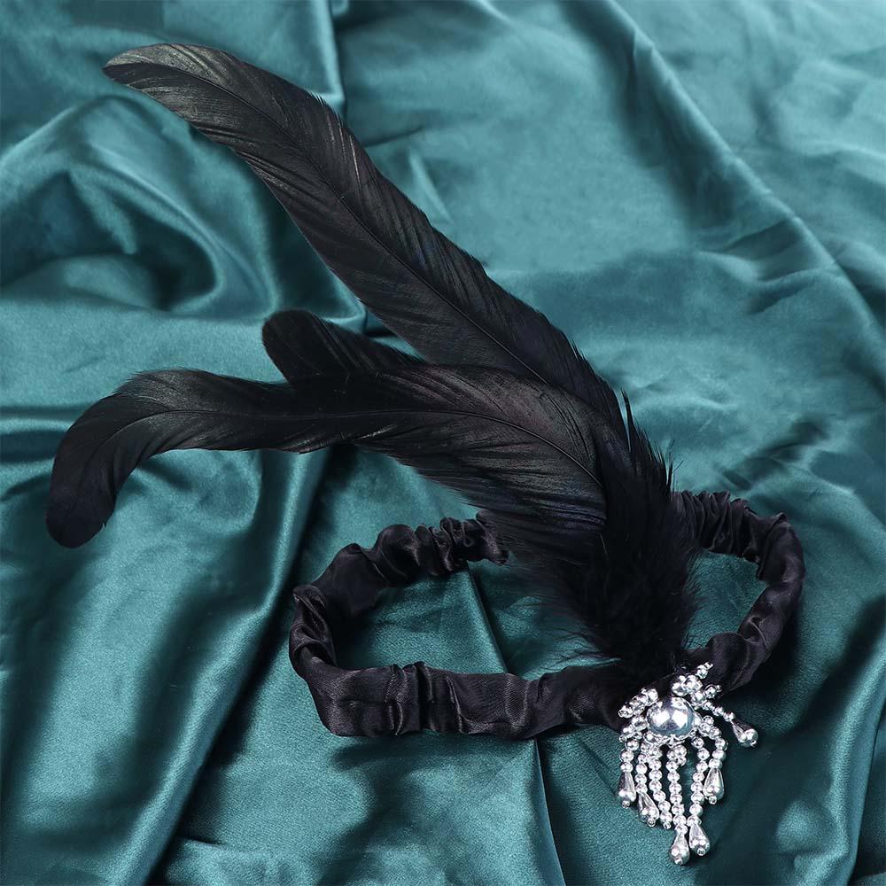 Party Korean Style Headband Elastic Hair Band Masquerade Party Hair Accessories Feather Headwear