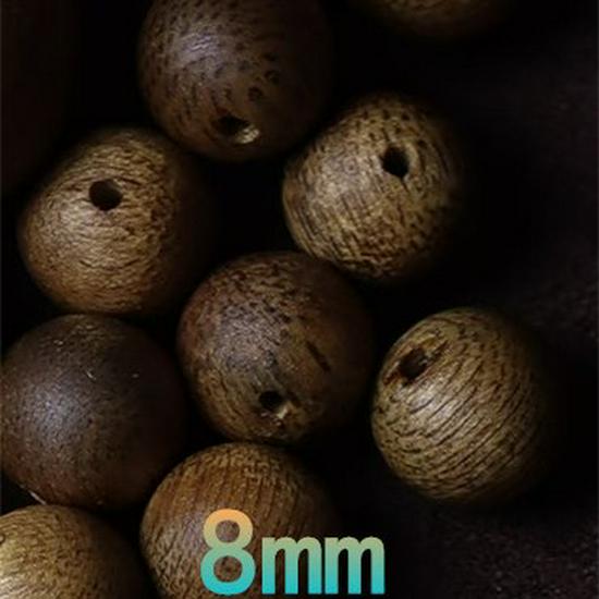 Natural Green Qinan Agarwood Bracelet: Loose Prayer Beads & DIY Accessories, 9/10 Size Beads