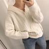 Pullovers Autumn Khaki Sweater Women Short Tops Long Sleeve O Neck Loose Casual Knitted Pullover