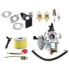 Carburetor with Mounting Gaskets Fuels Line Kit for GX160 GX200 GX120 5HP 5.5HP 6.5HP Engine Lawn Mower Replacement
