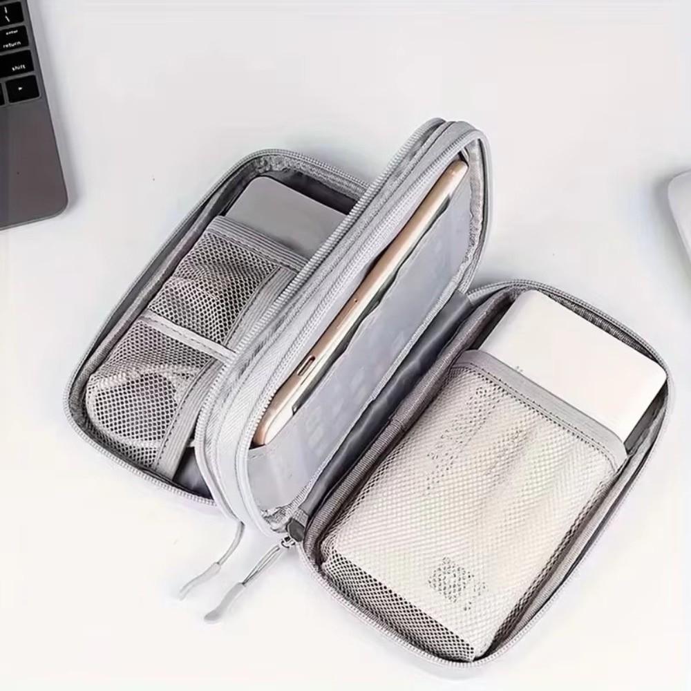 Multifunctional Storage Bag Large Capacity Travel Handbag Portable Phone Charger Bag