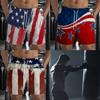 USA America United States Flag Boxing Muay Thai Kickboxing Shorts 3D Print Training Unisex Men Women  Fitness Gym Sport Workout Casual Streetwear
