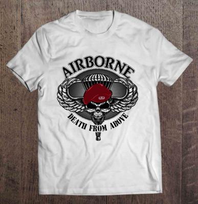 T-shirt spadochroniarza Armii USA Nowy 100% Bawełna Okrągły Dekolt Letni Krótki Rękaw Codzienny Męski T-shirt Rozmiar S4XL