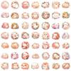 10/30/50pcs Cute Cartoon Puppy Dog and Flower Stickers Kawaii Sticker for Kids Toy DIY Water Bottle Phone Diary Graffiti Decals