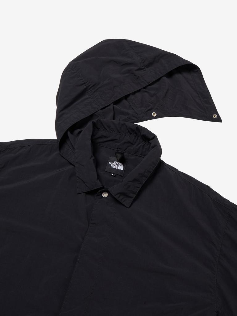 The North Face Roll Pack Journeys with Stowable XL Men's Coat, Water-Repellent, Packable, Hood, Black,