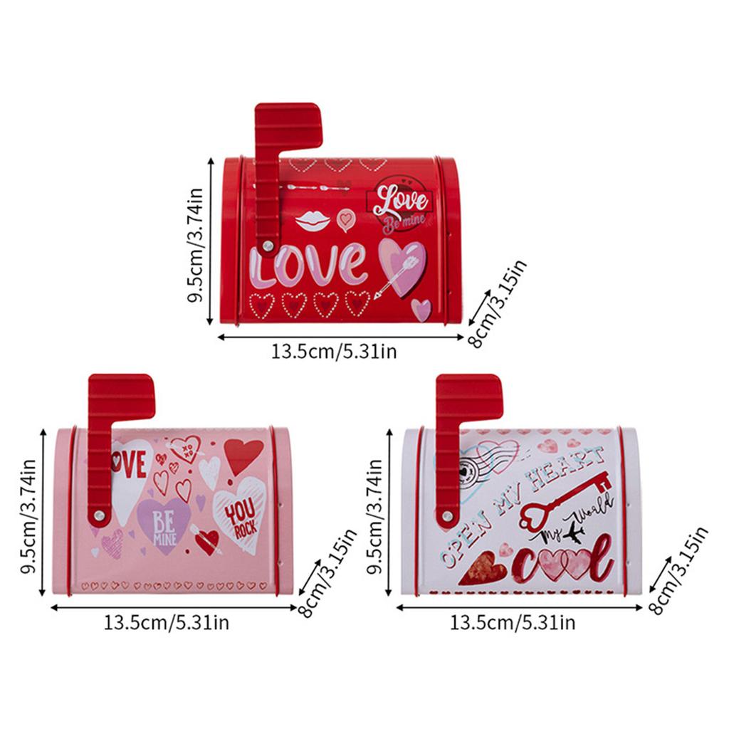 Sealed Tea Jar Valentine's Day Iron Gift Box Perfect for Tea Lovers Gift Giving Storing Small Item Mailbox Ornaments