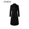 PORTS Women's Mid-Length Cashmere Coat LL9C074QWH011
