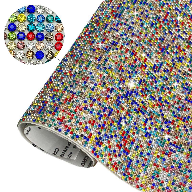 Self-Adhesive Rhinestone Sheets for DIY Car Decoration and Jewelry