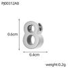 CARLIDANA Hot Sale Anniversary Stainless Steel Jewelry Creative Gold Color Silver Arabian Numbers Pendant Necklace Gifts Women