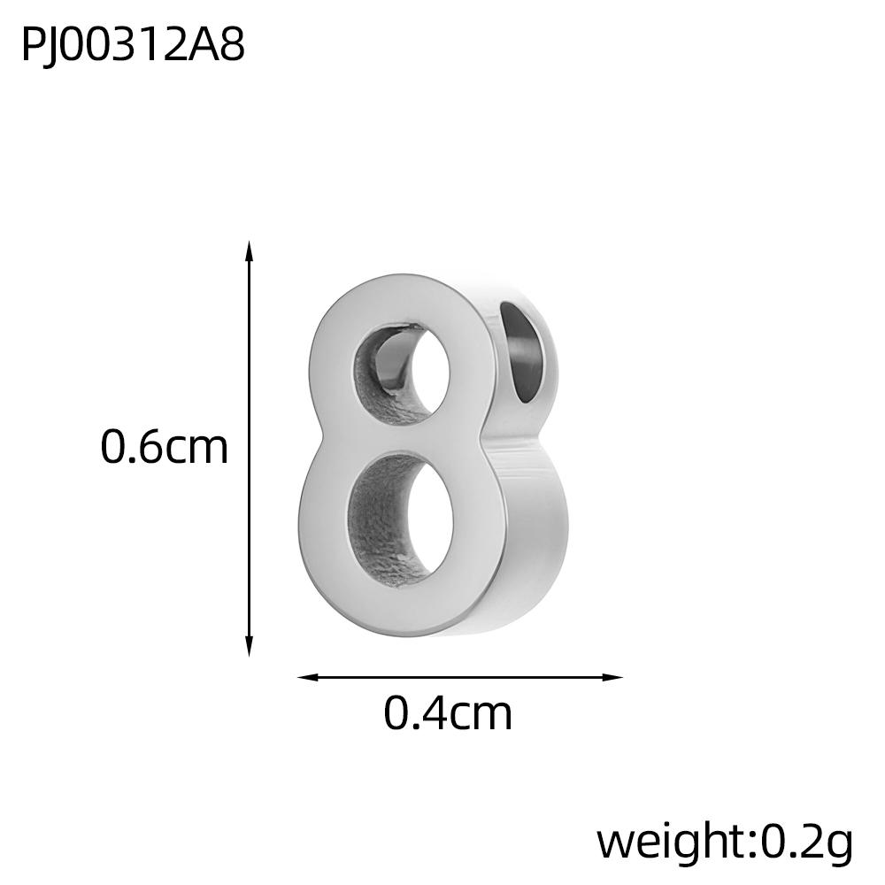 CARLIDANA Hot Sale Anniversary Stainless Steel Jewelry Creative Gold Color Silver Arabian Numbers Pendant Necklace Gifts Women
