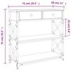 Console Table Sonoma Oak 75x28x75 cm Particleboard