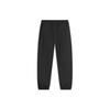 Li Ning Sports Lifestyle Series Solid Color Mid Waist Drawstring Cuffed Cargo Pants Knitted Sports Pants Women Pants Black AYKU610-6
