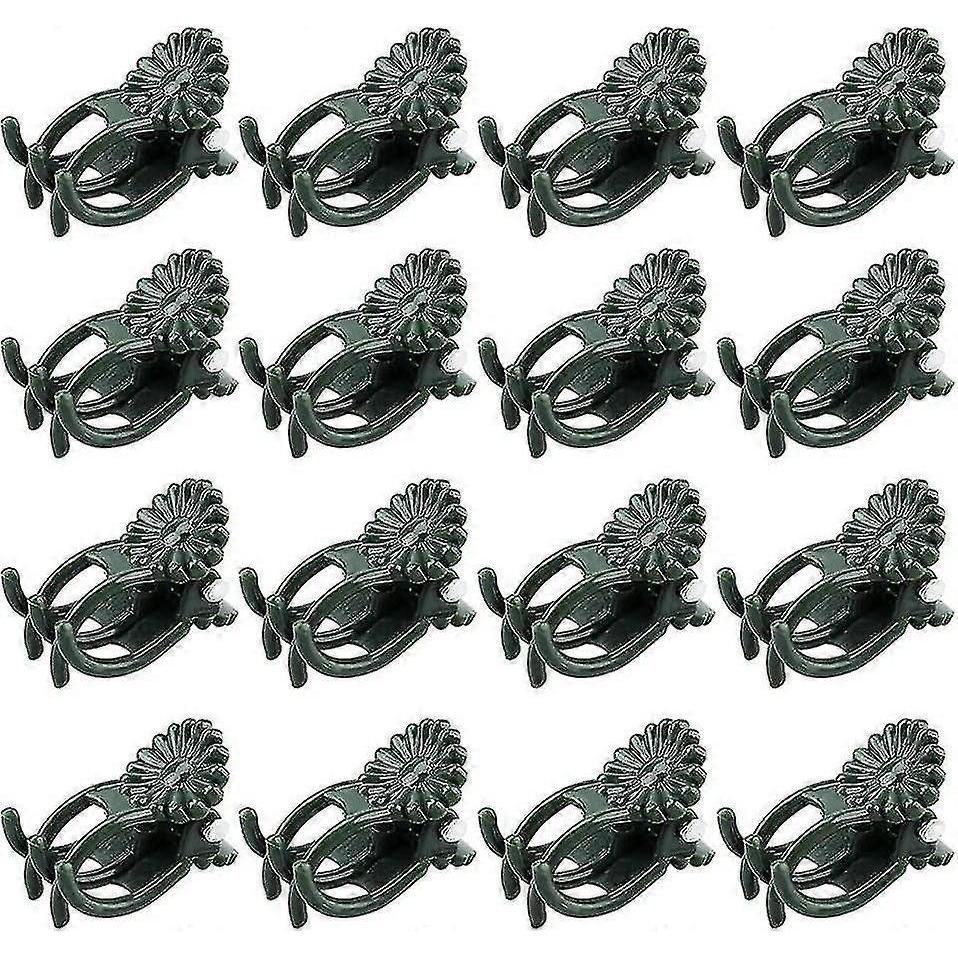 50pcs Orchid Stem Clips,medium Daisy Plant Clips Plant Support Clips Garden Flower Thick Plastic Vine Clips