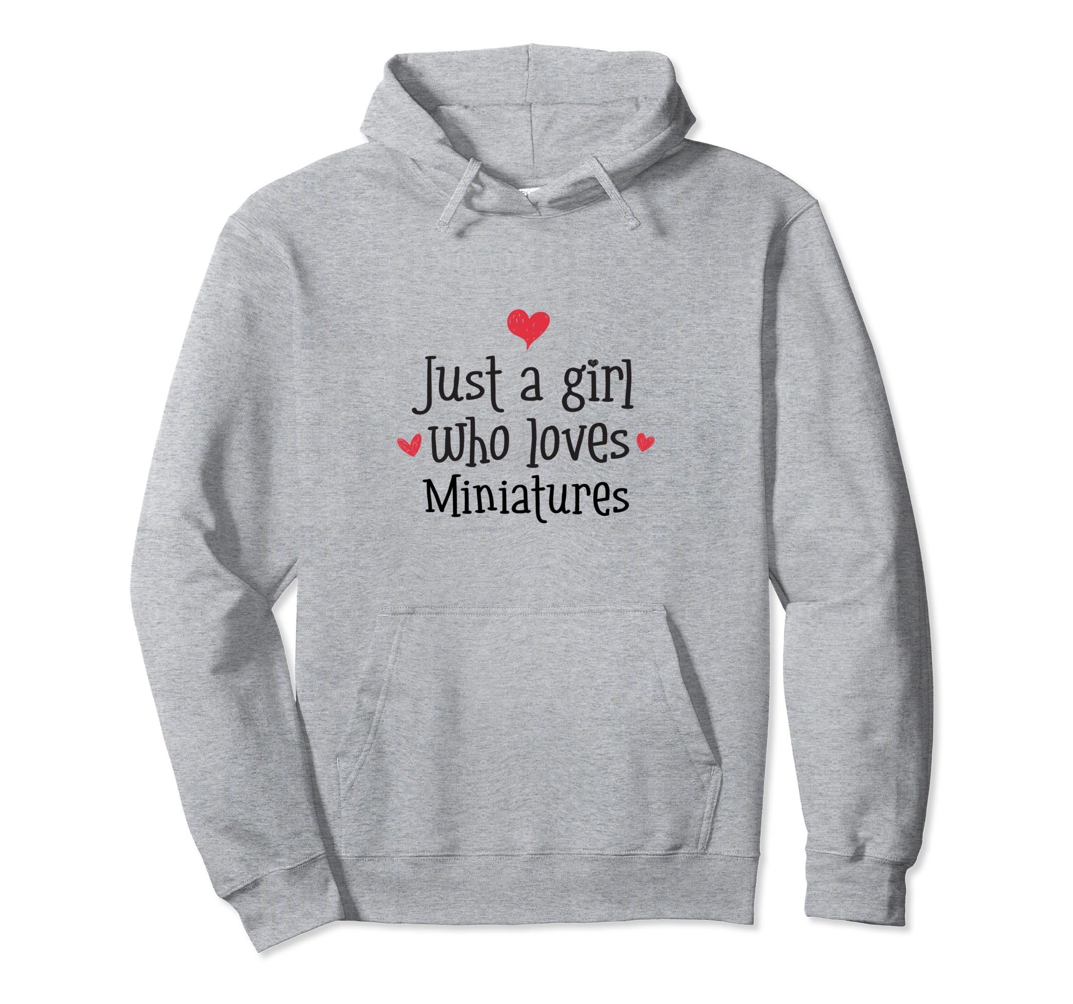 

Толстовка с капюшоном Just A Girl Love для миниатюрного кукольного домика серый