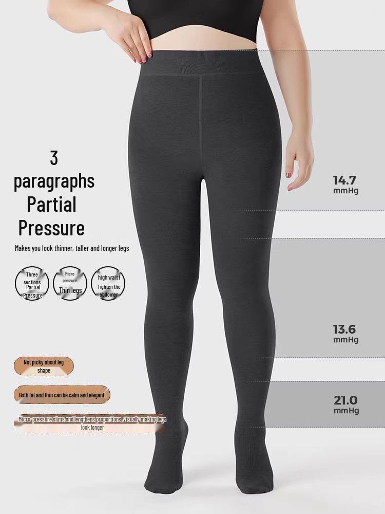 2025 Women's High-Waisted Slim-Fit Plus Size Winter Footed Leggings