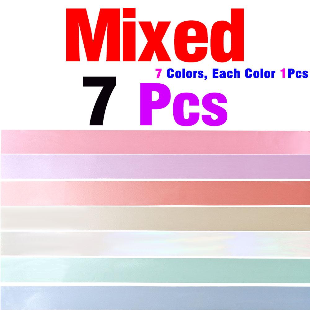 Mix Color 7Pcs/14Pcs 1.5x20Inch Colorful Glitter Fish Scale Pearlescent Film Fishing Lure Tape,Fly Tying & Lure Making Material