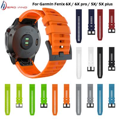 26 22 MM Silikon-Schnellverschluss-Armband für Garmin Fenix 6X Pro Uhr Easyfit-Armband für Fenix 6 Pro Uhr