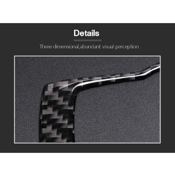 For BMW E90 E92 3 Series Carbon Fiber Car Headlight Switch Decoration Sticker