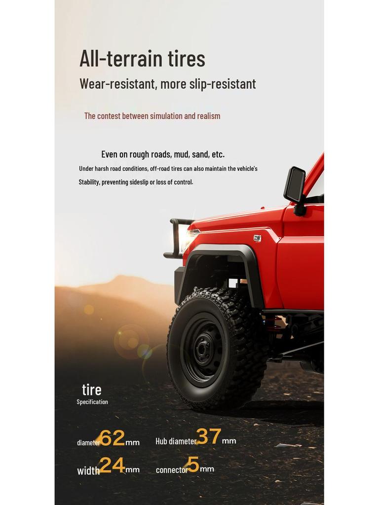 1:12 MN-82T RC 4WD Climbing Car – Full-Scale Remote Control Toy