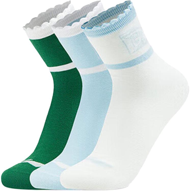 Li Ning Crew Socks Unisex 3 Pack AWTV165-1 L