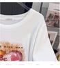 Plus Size Mid-Length Loose Fit Short Sleeve T-Shirt for Women, Slimming Design, Round Neck, Available in 200/300/350 Jin 