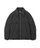Adhoc Men'S Collared Simple Short Puffer Jacket (Black) (Hbbdo01)