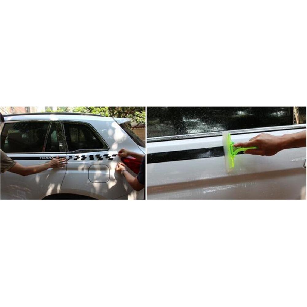 Pair Bk Material Black Car Body Styling Vinyl Decal Graphics Sticker Universal