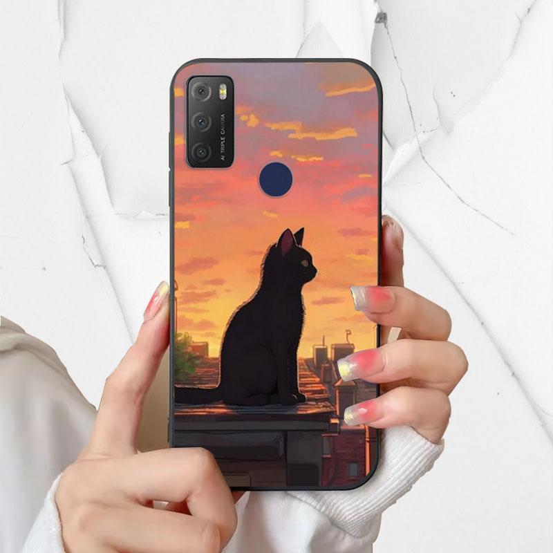For Alcatel 1S 2021 Case 6025H 6025D Fashion Silicone Soft TPU Phone Cover For Alcatel 1 S 2021 1S(2021) Case Funda Coque Bumper