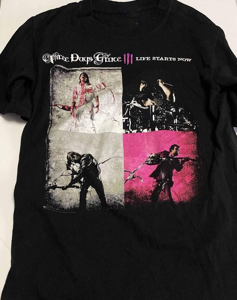 Three Days Grace- Life Starts Now Shirt Classic Black Unisex S-5XL Unisex T-Shirt