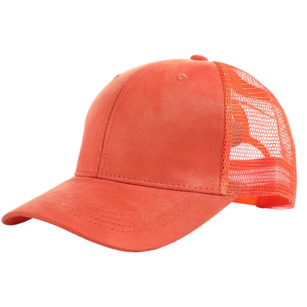 Stylish Suede Mesh Patchwork Baseball Cap: Breathable, Sunshade, Versatile, and Casual Duckbill Design