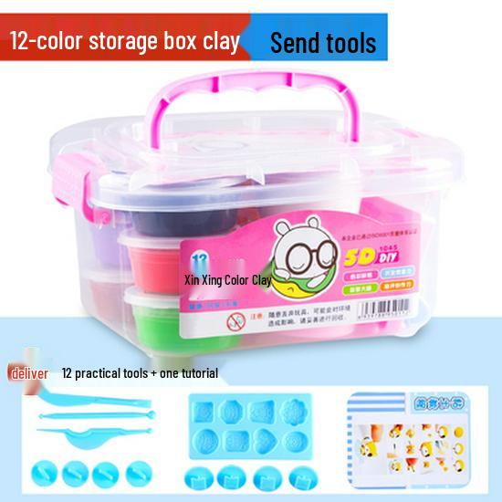 36 Color Play Dough & 24 Color Modeling Clay - Buy 1 Get 1 Free DIY Craft Set for Kids