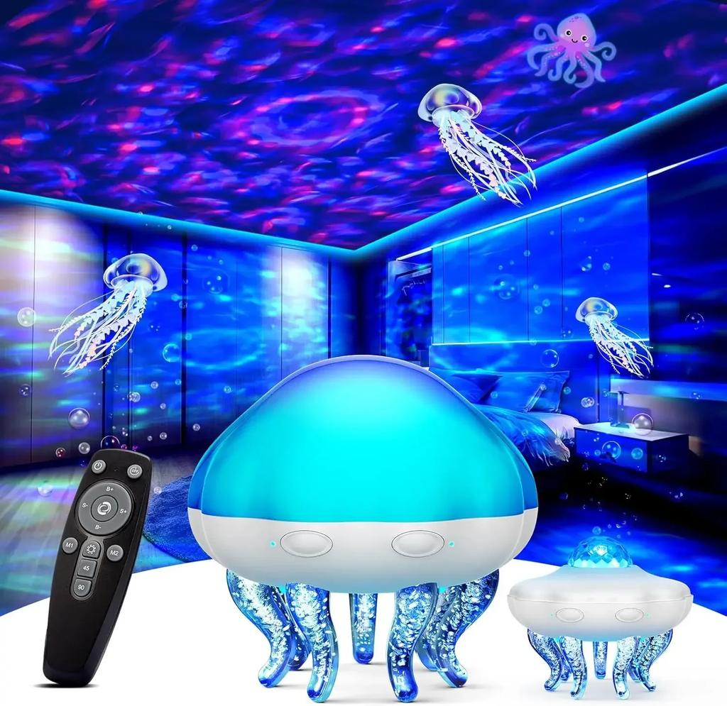 Jellyfish Lamp Galaxy Projector Night Light Projector with Bluetooths Speaker Remote & Timer Nebula Night Light for Room Decor