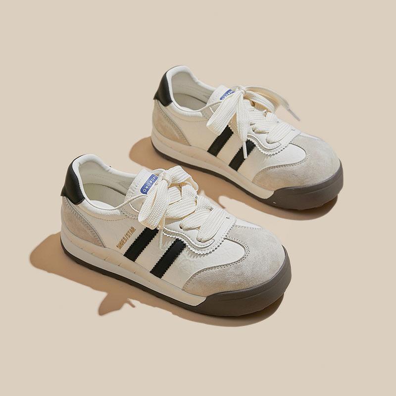 2025 autumn new platform German training shoes women's brown sports board shoes design sense retro casual Forrest Gump dad shoes