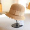 Curled retro knitted breathable Sun Li bucket hat sunscreen beach fashion hat summer outing basin hat