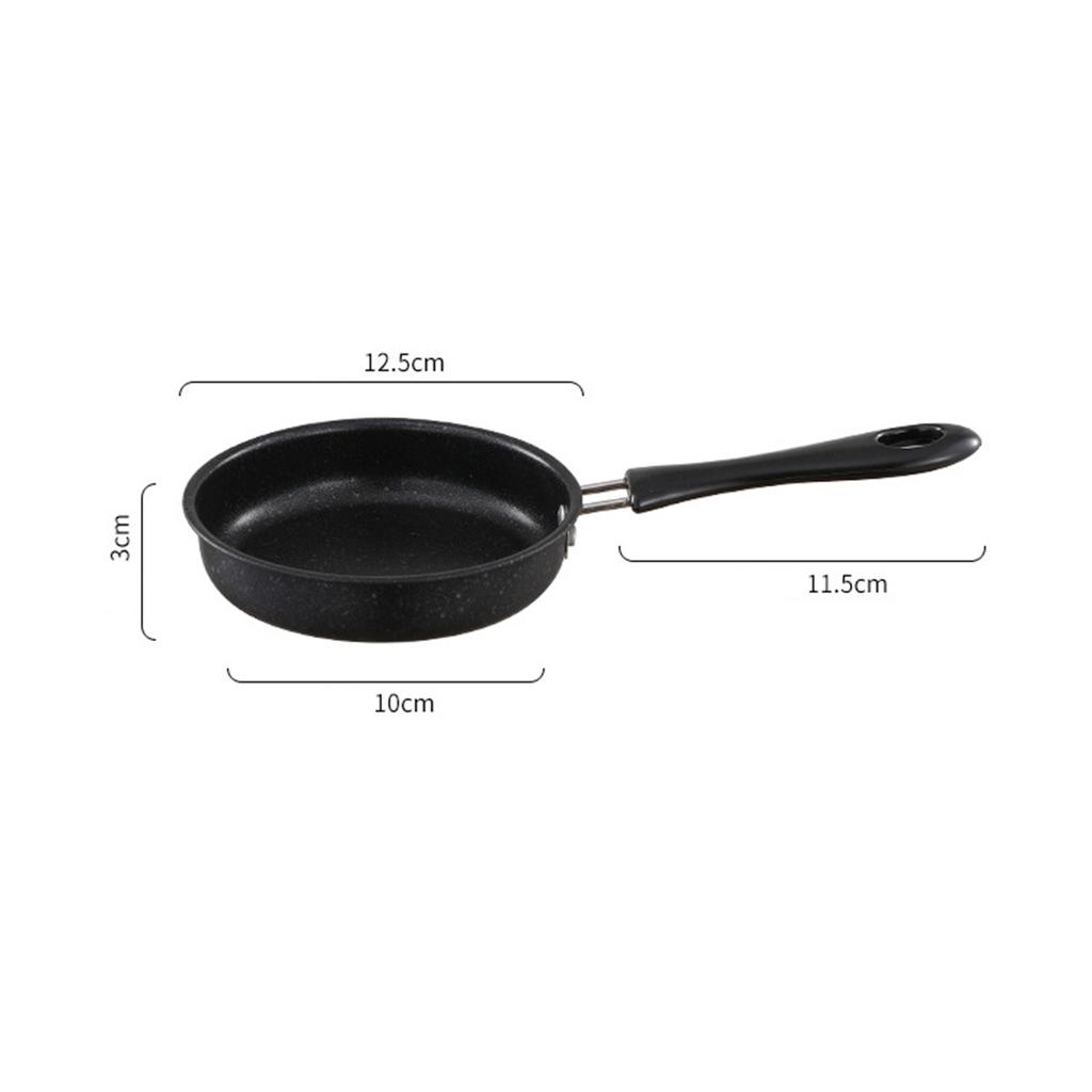 Stainless Steel Omelet Pans Nonstick with Long Handle Ham Burger Cooking Eggs Frying Pan for Stove Top Kitchen RV Travel
